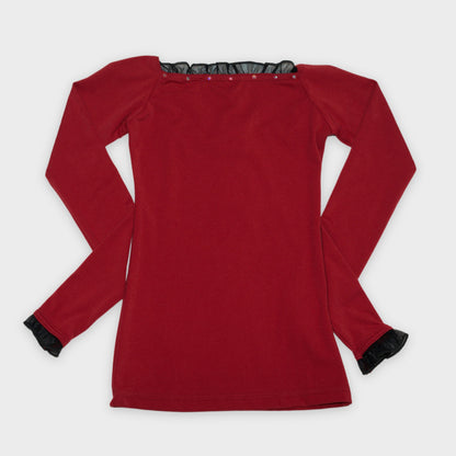 Titta Long Sleeves Shirt with Ruffles