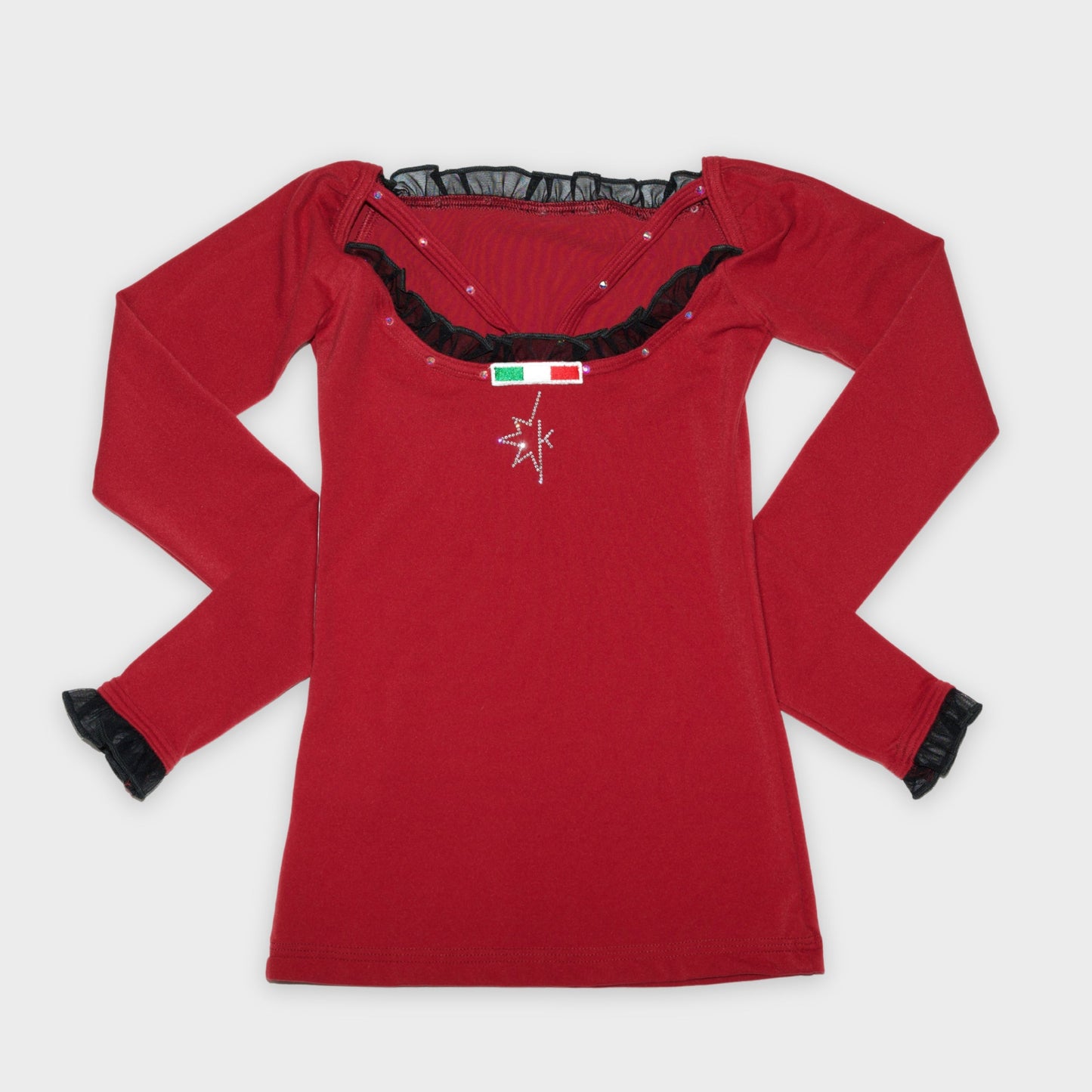 Titta Long Sleeves Shirt with Ruffles