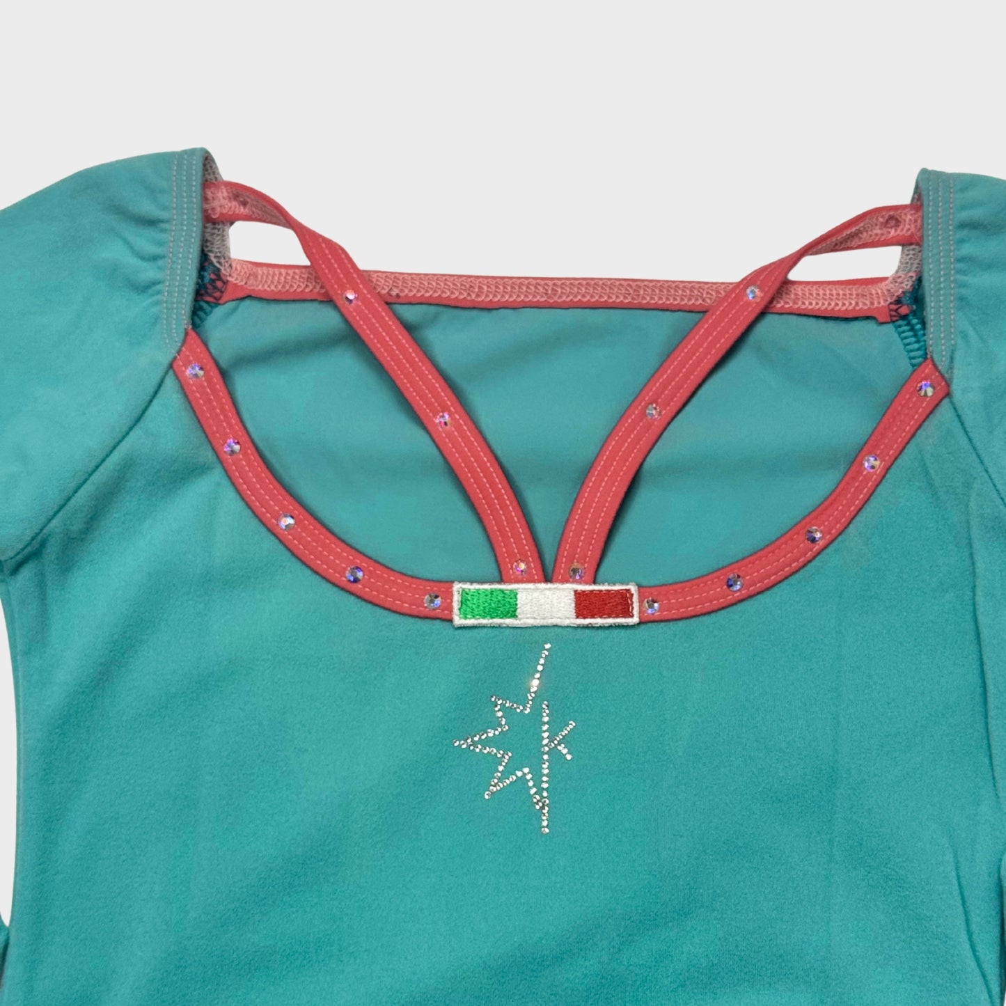 Titta Shirt with Contrasting Trim and Straps Long Sleeves