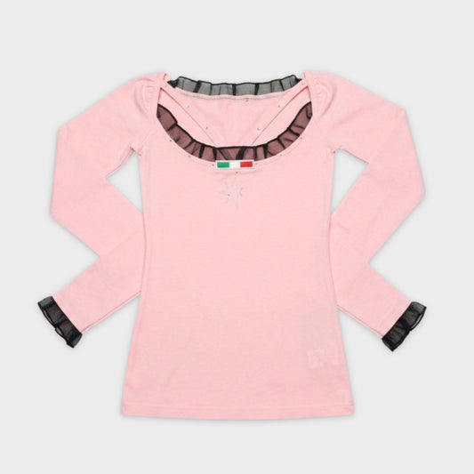 Titta Long Sleeves Shirt with Ruffles